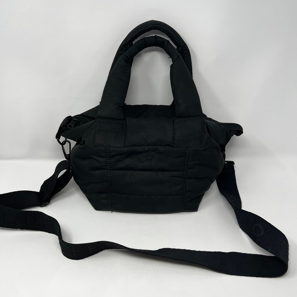 OFFLINE by Aerie Handbags - OFFLINE by Aerie Love Puff Mini Black Quilted Tote Crossbody Bag